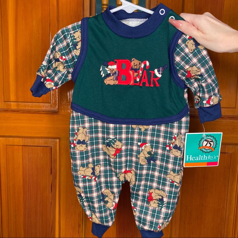 Vintage nwt healthtex Christmas bear jumper